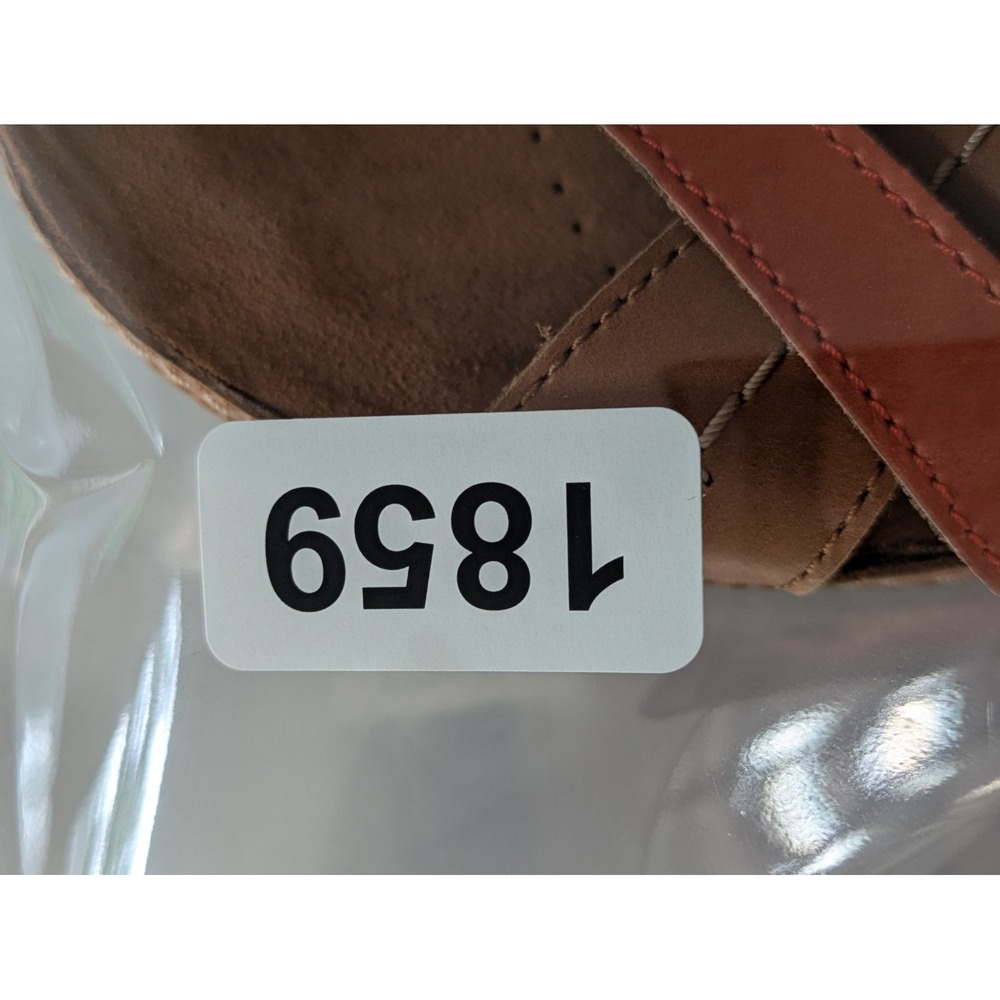 clarks Cecily Slide Tan Combination Sandals Comfort Sz 7 Slip On Leather - Picture 9 of 9